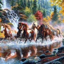 Схема вышивки «коне»