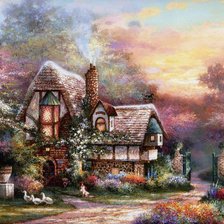 Схема вышивки «ДОМИК»