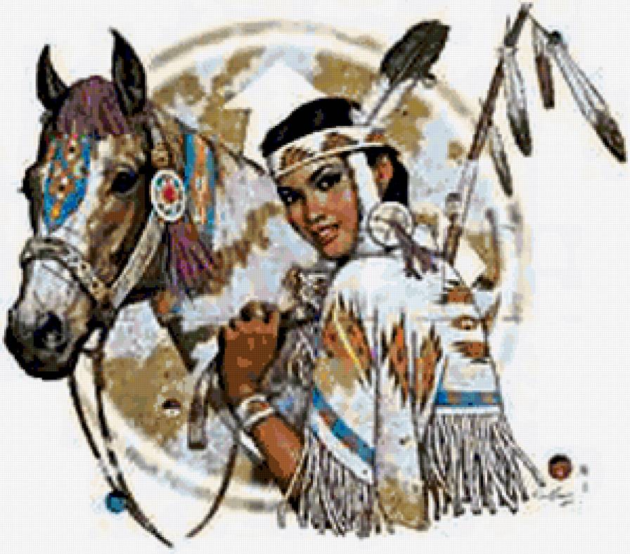 карл банг - девушка, лошадь - предпросмотр