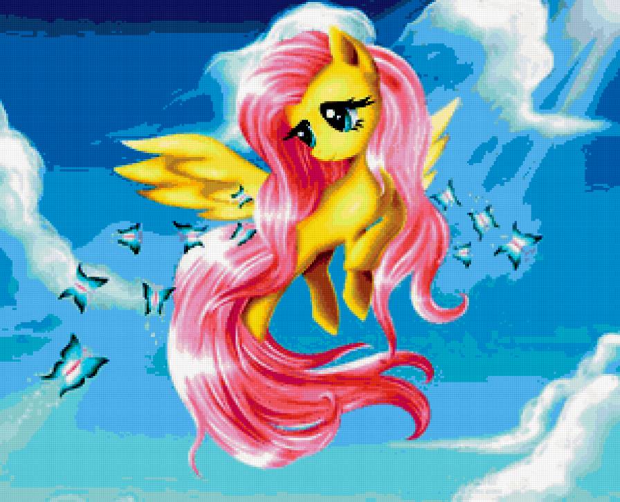 Fluttershy - пони, my liitle pony - предпросмотр