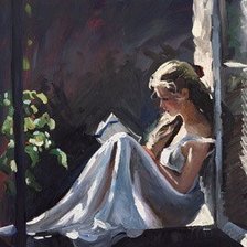 Схема вышивки «Девушка»