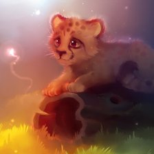 Схема вышивки «Гепард»