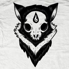 Схема вышивки «череп»