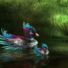 Схема вышивки «Уточки»