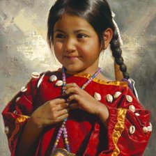 Схема вышивки «Девочка»