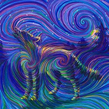 Схема вышивки «Волк»