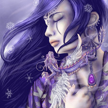 Схема вышивки «фиолет»