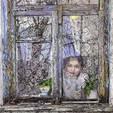 Схема вышивки «Okno»