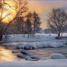 Схема вышивки «зима»