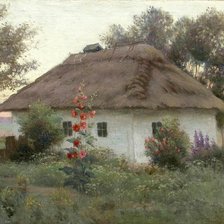 Схема вышивки «украинский пейзаж»