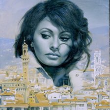 Схема вышивки «Софи Лорен»