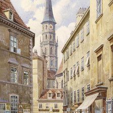 Схема вышивки «городской пейзаж»