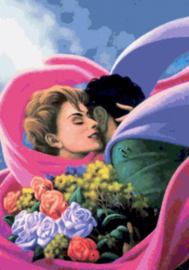 любовь - семья, люди, цветы, пара, любовь - предпросмотр