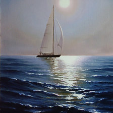 Схема вышивки «морской пейзаж»