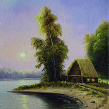 Схема вышивки «пейзаж»