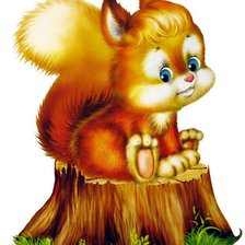 Схема вышивки «белочка»