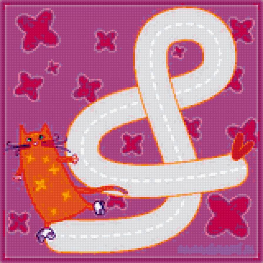 Открытка 8 марта - кот, открытка - предпросмотр