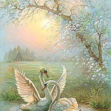 Схема вышивки «Лебединая песня»