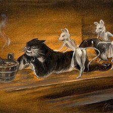 Схема вышивки «Банька.»