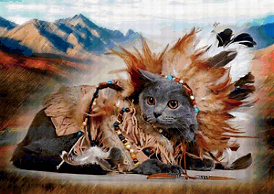 Дикий запад. - кот - предпросмотр