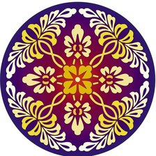 Схема вышивки «сюжет для подушки»