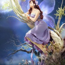 Схема вышивки «лесная фея»