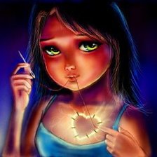 Схема вышивки «Девочка.»