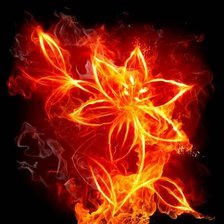 Схема вышивки «пламя»