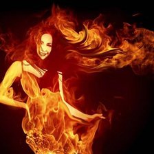 Схема вышивки «языки пламени»