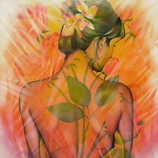 Схема вышивки «женщина»