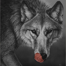 Схема вышивки «Серия "Волки"»