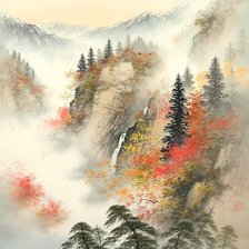 Схема вышивки «Серия "Пейзажи"»