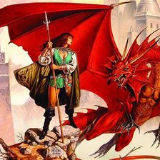 Схема вышивки «дракон»