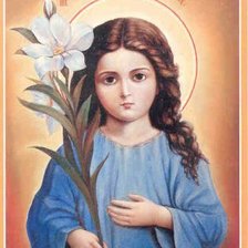 Схема вышивки «Божья Матерь Трилетствующая»