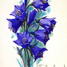 Схема вышивки «колокольчики»