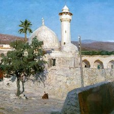 Схема вышивки «Мечеть в Дженине. Поленов»