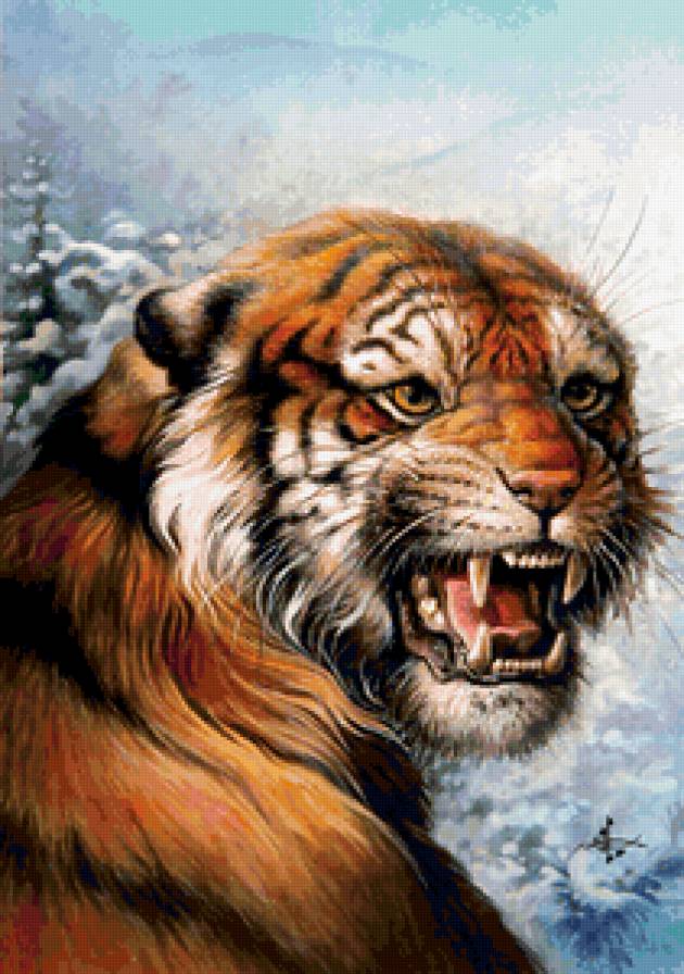 Серия "Большие кошки" - кошки, животные, тигры - предпросмотр