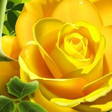 Схема вышивки «Желтая роза»