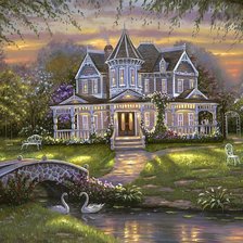 Схема вышивки «летний вечер»