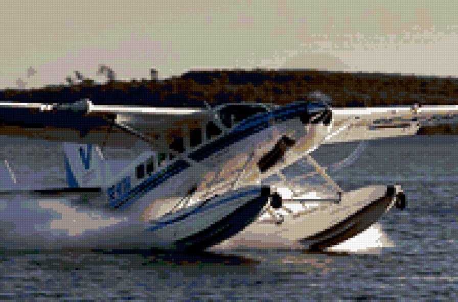 самолет на воде - предпросмотр