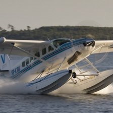 Схема вышивки «самолет на воде»