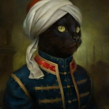 Схема вышивки «Кот индус»