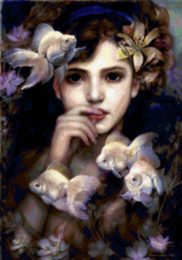 Девушка-картина - фентези, девушки - предпросмотр