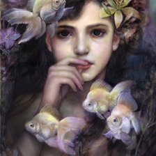 Девушка-картина