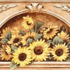 Схема вышивки «подсолнухи»