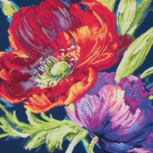 Схема вышивки «ЧУДЕСНЫЕ МАКИ»