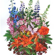 Схема вышивки «Серия "Букет"»