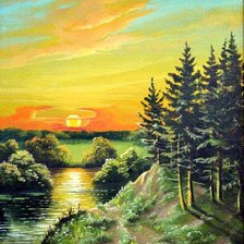 Схема вышивки «Серия "Пейзажи"»