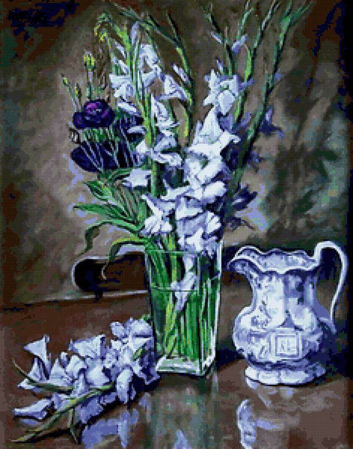 Серия "Букет" - цветы, гладиолусы, букет - предпросмотр