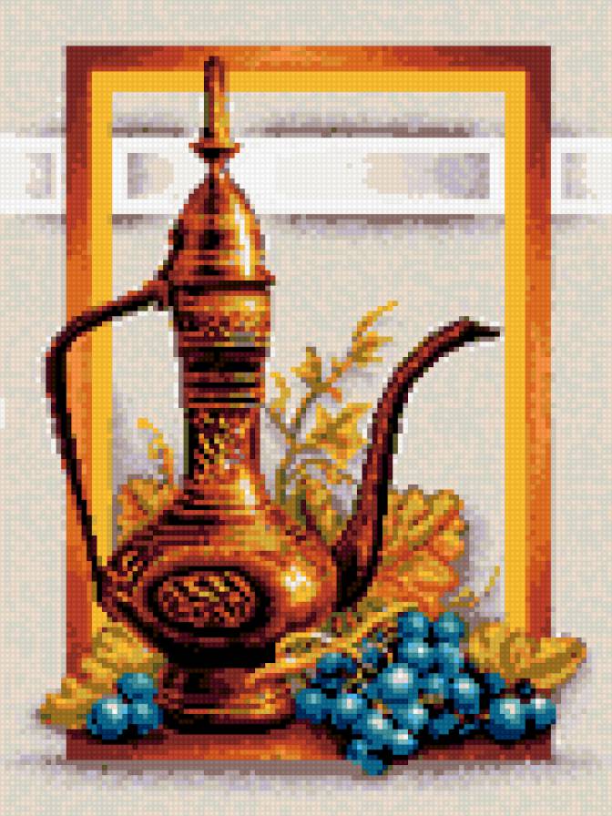 Натюрморт с виноградом - предпросмотр